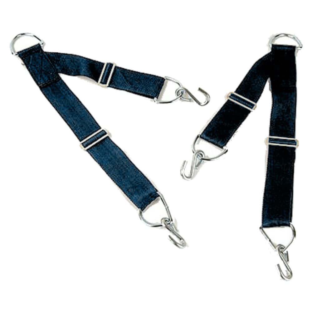 A pair of Invacare blue polypropylene patient lift straps, item 9070 against a white background.