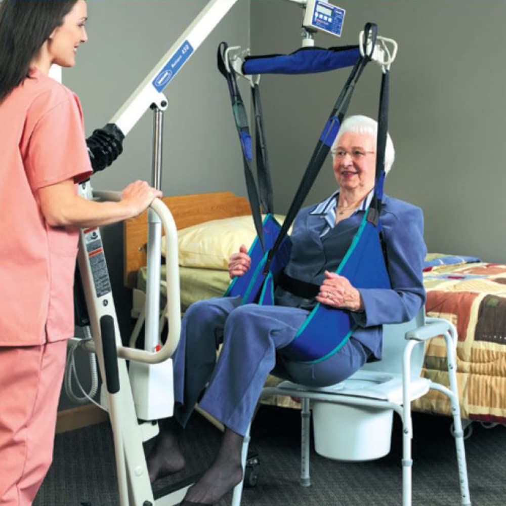Invacare Reliant Toileting Sling for Patient Lifts, Solid Polyester Fabric, Large
