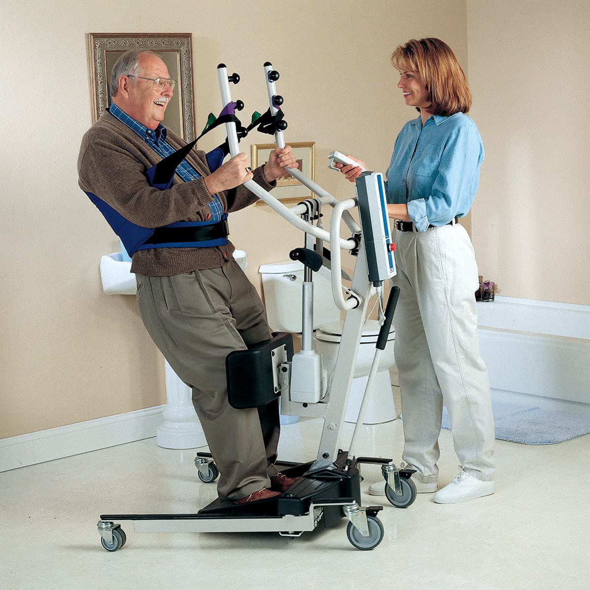 Invacare Reliant Stand Assist Standing Sling for Patient Lifts, Solid Fabric, One-Size